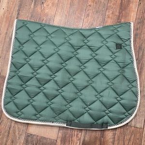 Olive green aroma dressage saddle pad